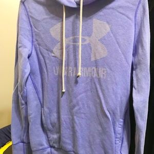 Light purple/bluish under armor hoodie